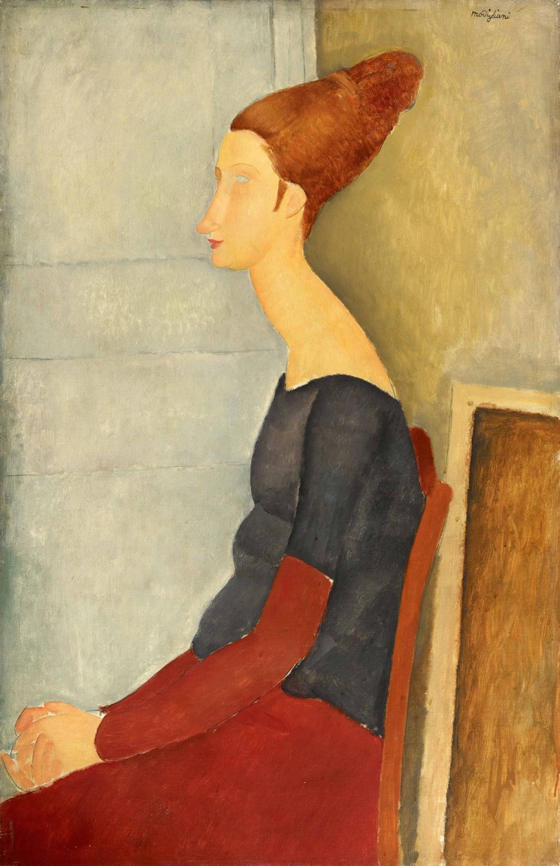 Jeanne Hébuterne hennával, 1918. alkotó: Amedeo Modigliani