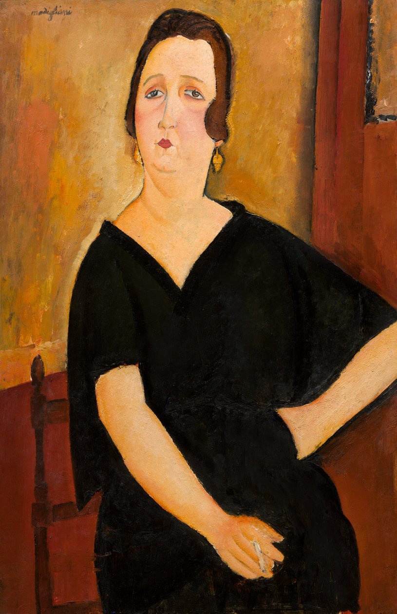 Madame Amédée (Nő cigarettával) 1918 (olaj, vászon) alkotó: Amedeo Modigliani