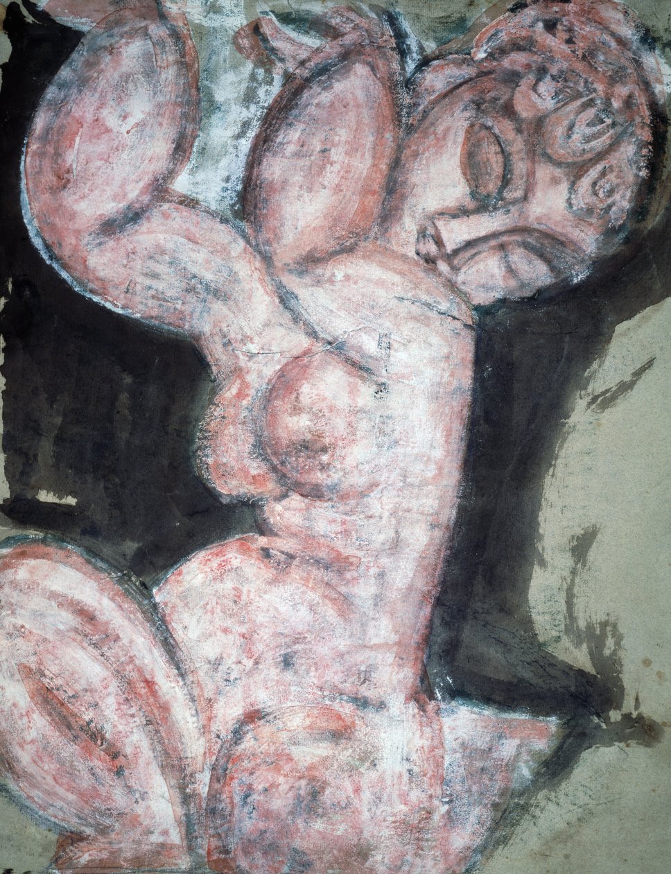Meztelen kariatida alkotó: Amedeo Modigliani
