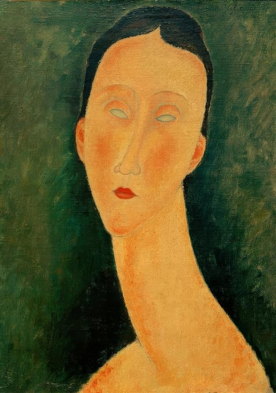 Női portré (Lunia) alkotó: Amedeo Modigliani