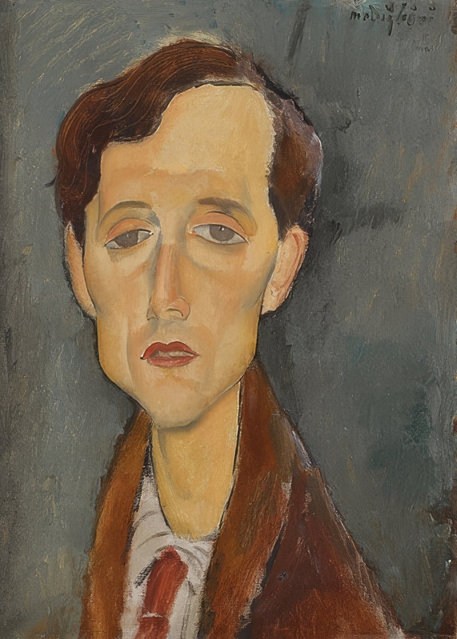 Franz Hellens (1881-1972) portréja. 1919 alkotó: Amedeo Modigliani