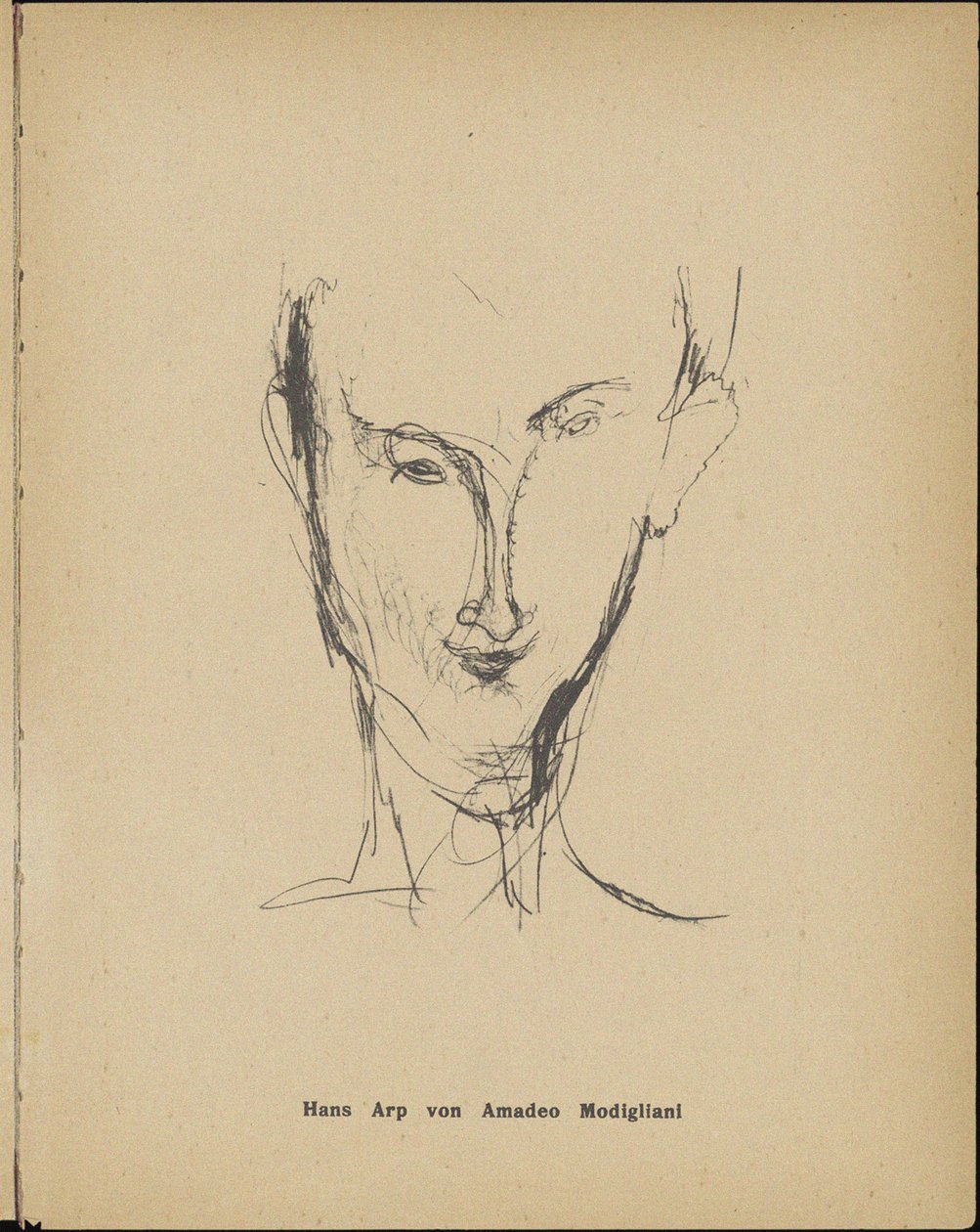 Hans Arp portréja 1886-1966, 1916. alkotó: Amedeo Modigliani