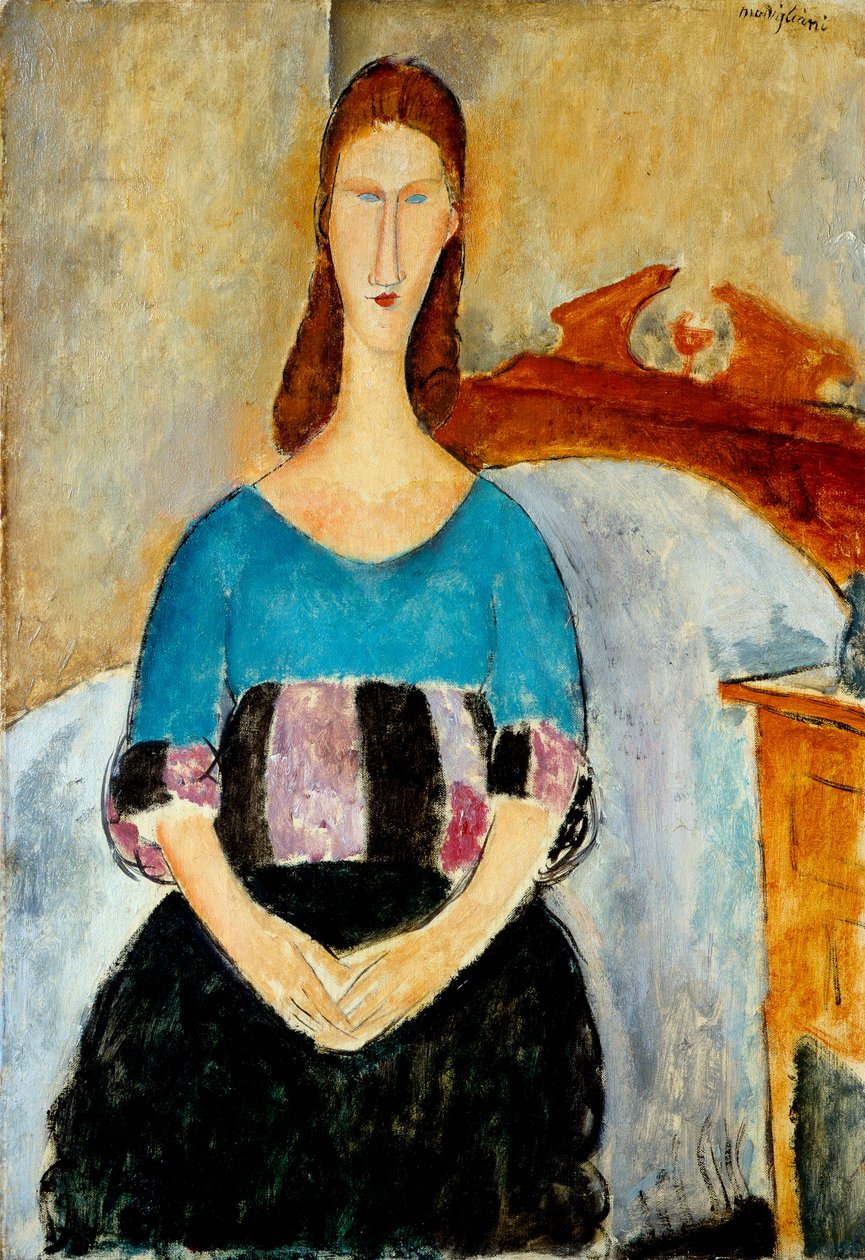 Jeanne Hébuterne portréja, 1918 alkotó: Amedeo Modigliani