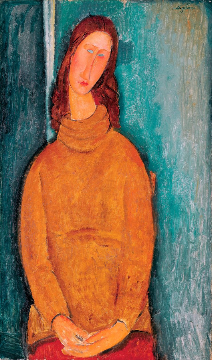 Jeanne Hébuterne portréja, 1919 alkotó: Amedeo Modigliani