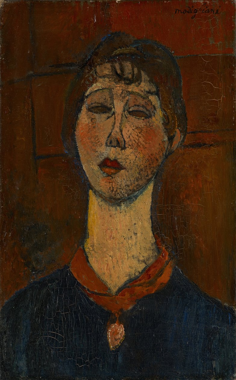 Madame Dorival portréja, 1916 körül alkotó: Amedeo Modigliani