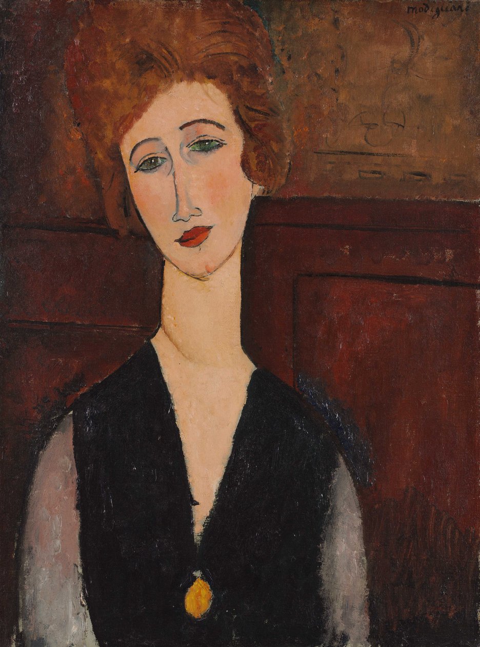 Női portré, 1917-18 körül alkotó: Amedeo Modigliani