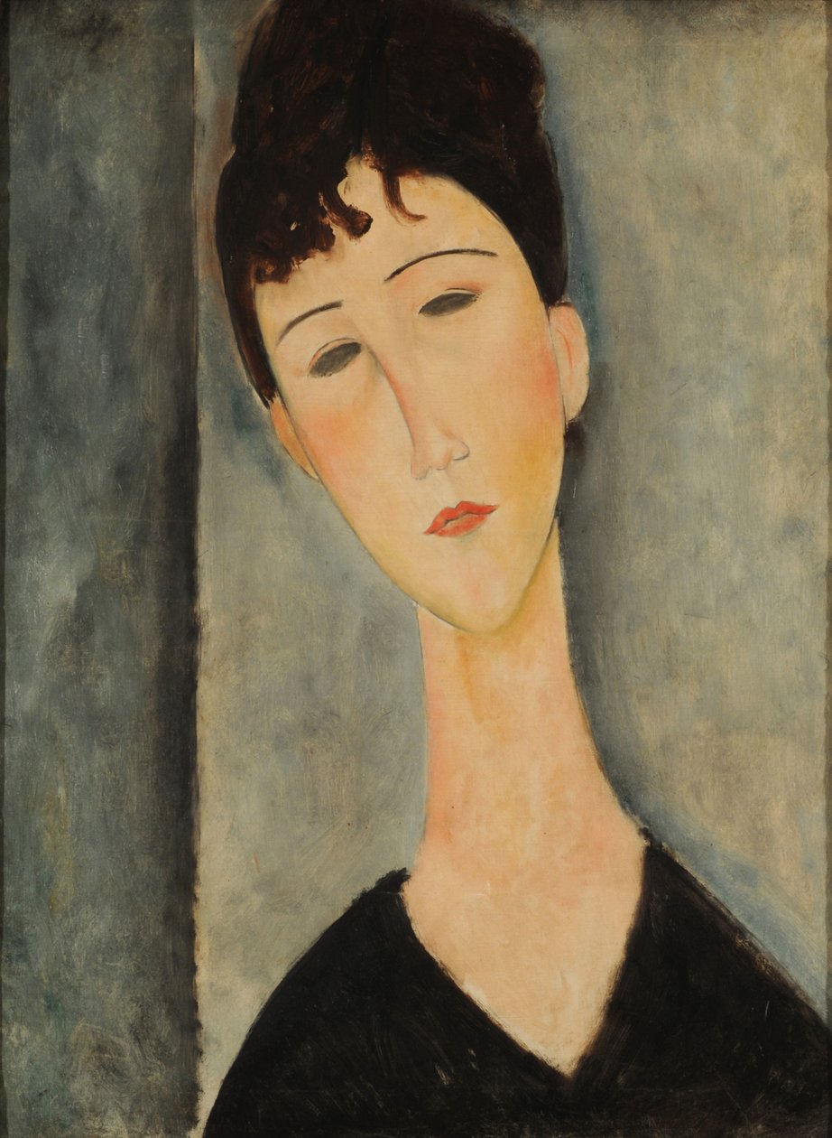 Egy fiatal nő portréja. alkotó: Amedeo Modigliani