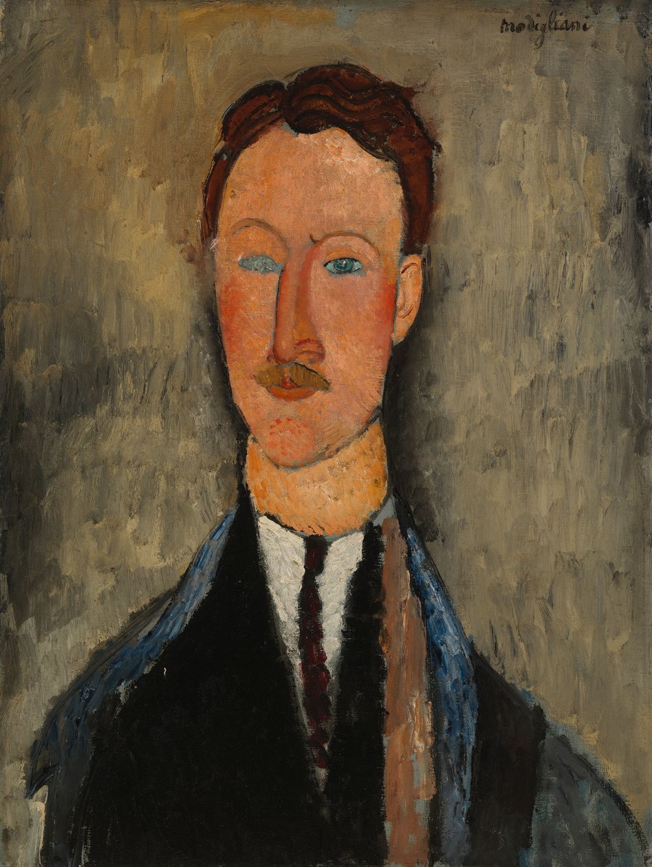Léopold Survage művész portréja alkotó: Amedeo Modigliani