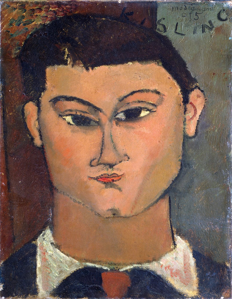 Miose Kisling festő portréja alkotó: Amedeo Modigliani