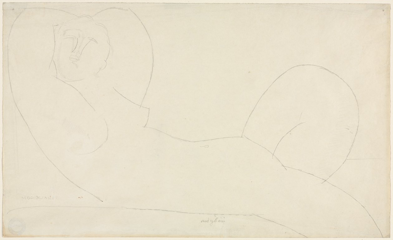 Fekvő női akt alkotó: Amedeo Modigliani