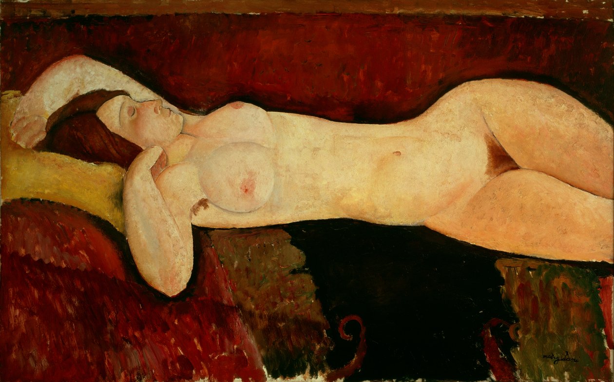 Fekvő akt 1919 körül alkotó: Amedeo Modigliani