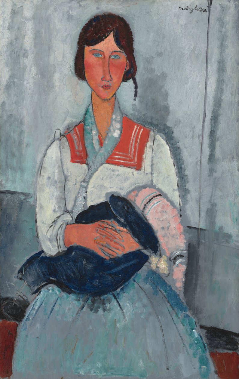 Roma nő csecsemővel alkotó: Amedeo Modigliani