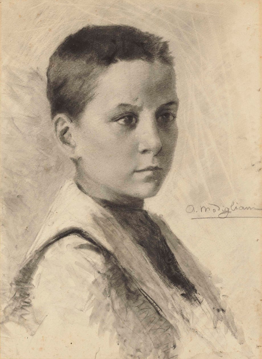 Önarckép, 1899. alkotó: Amedeo Modigliani