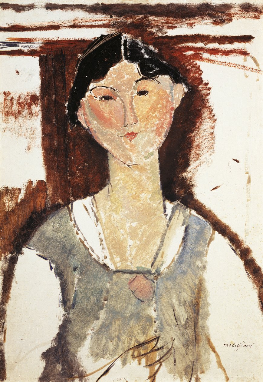 Tanulmány Beatrice Hastings portréjához, Amedeo Modigliani (1884-1920), olaj, karton, 69x49 cm alkotó: Amedeo Modigliani