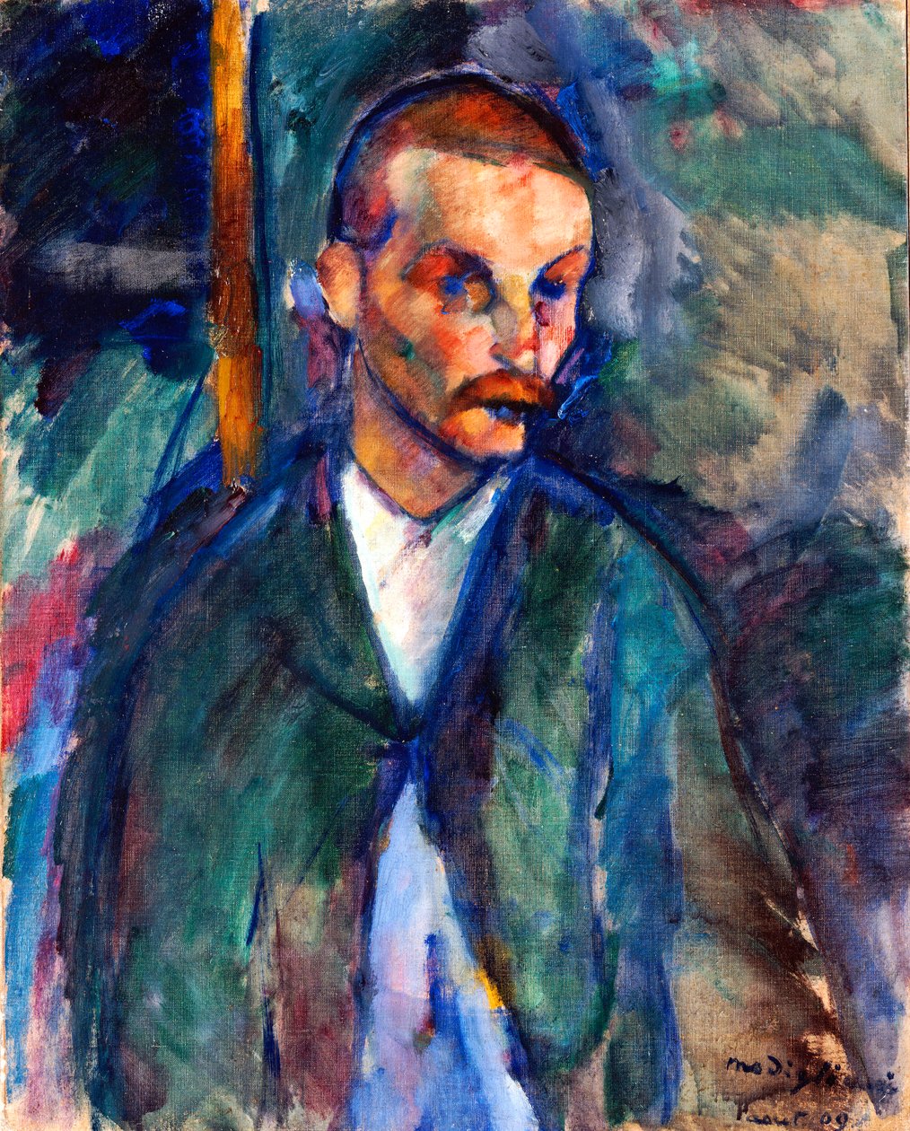 A livornói koldus, 1909. augusztus (olaj, vászon) alkotó: Amedeo Modigliani