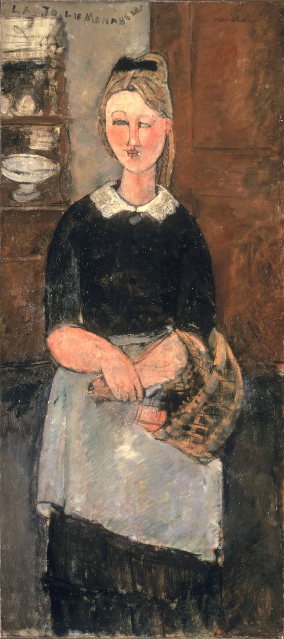 A csinos háziasszony (La Jolie Menagere) 1915 (olaj, vászon) alkotó: Amedeo Modigliani