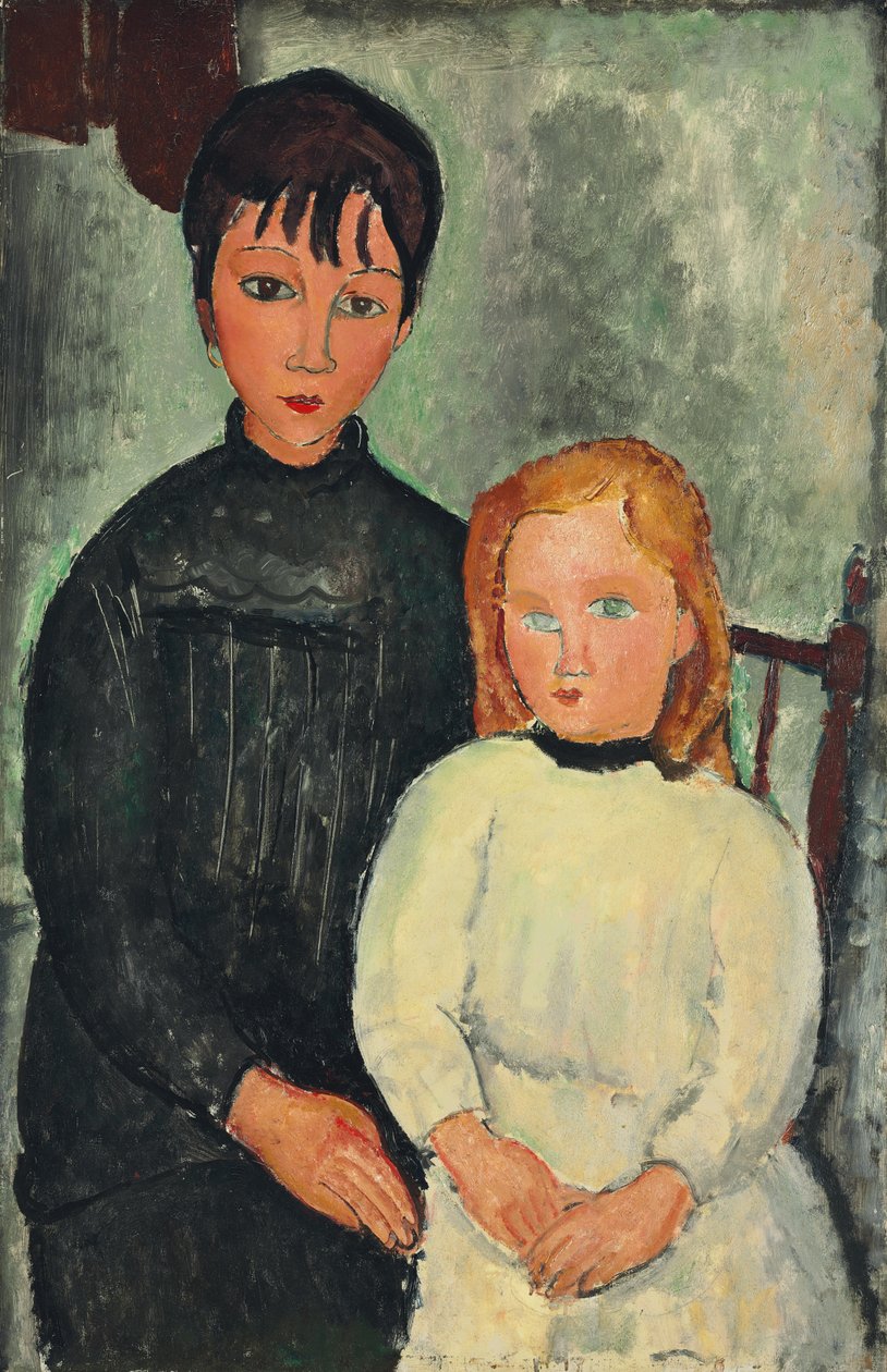 Két lány; A két lány, 1918 alkotó: Amedeo Modigliani