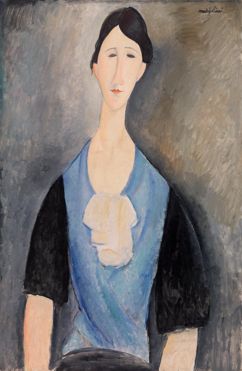 Nő kékben alkotó: Amedeo Modigliani