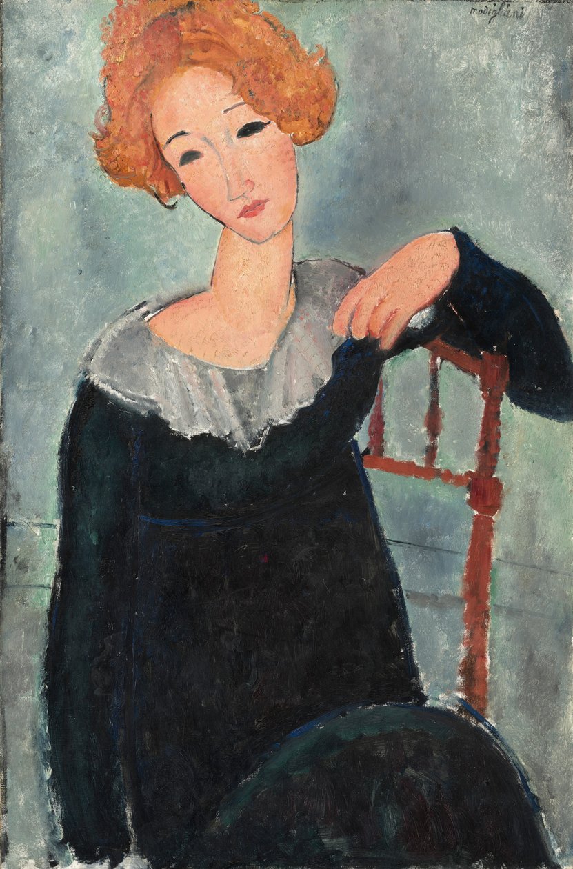 Vörös hajú nő alkotó: Amedeo Modigliani