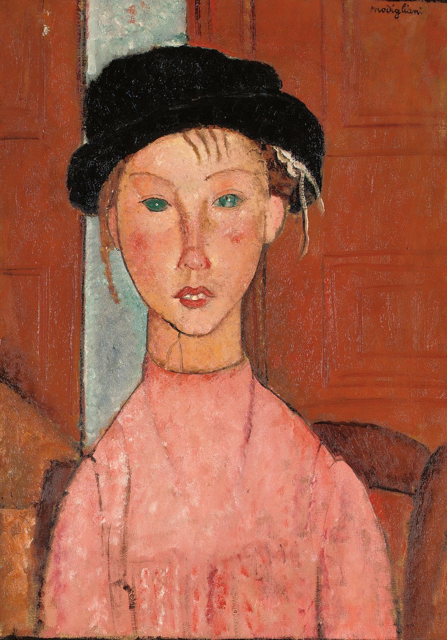 Fiatal lány barettben, 1918 alkotó: Amedeo Modigliani