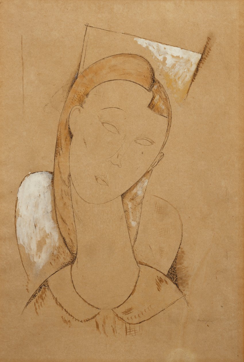 Fiatal nő; Fiatal nő, c. 1917-1918 alkotó: Amedeo Modigliani