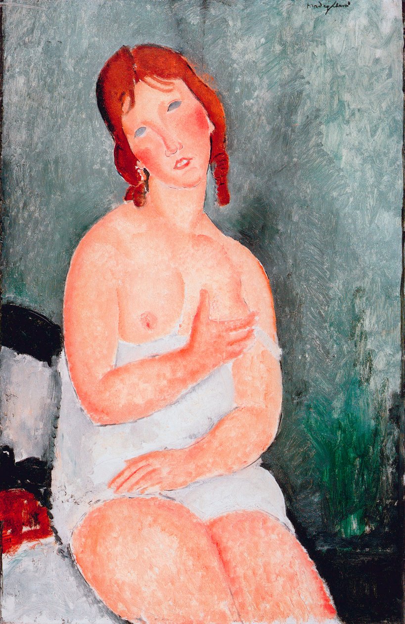 Fiatal nő ingben, 1818 alkotó: Amedeo Modigliani