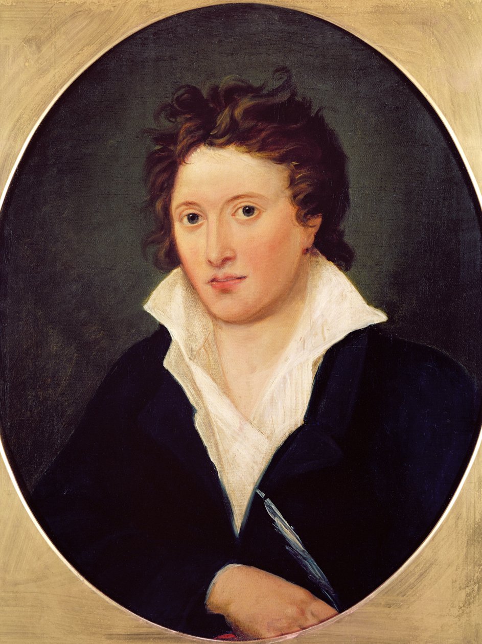 Percy Bysshe Shelley portréja, 1819 alkotó: Amelia Curran