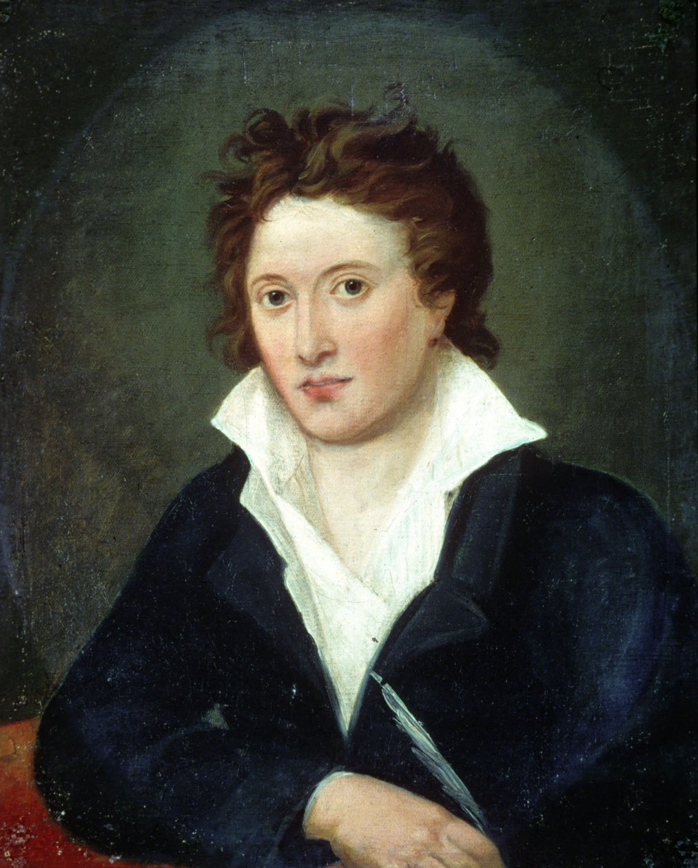 Percy Bysshe Shelley (1792-1822) portréja, Amelia Corran alkotó: Amelia Curran