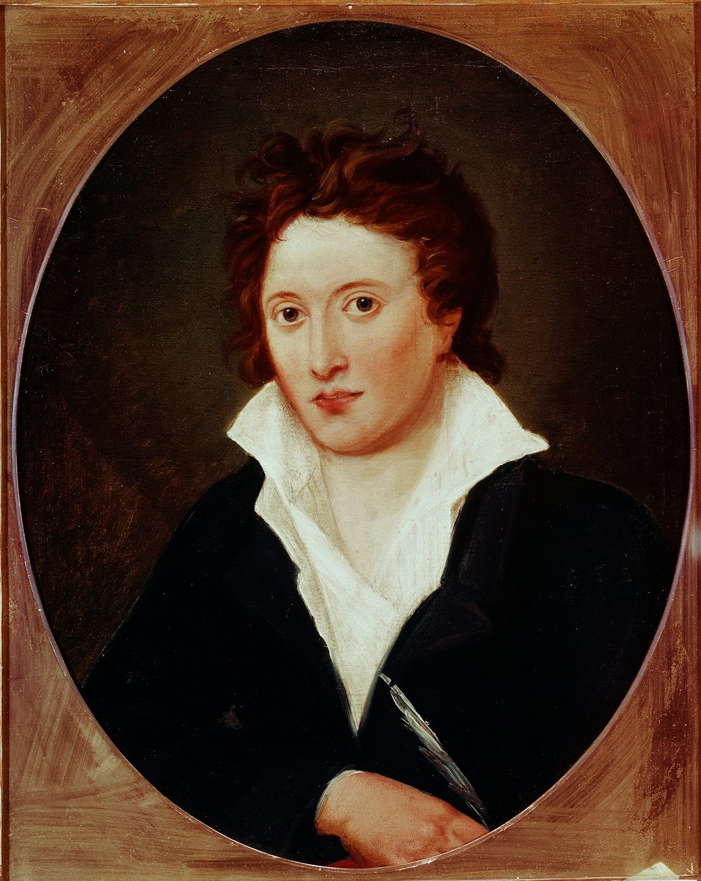 Percy Bysshe Shelley brit költő (1792-1822) portréja. Amelia CURRAN (1775-1847) festménye alkotó: Amelia Curran