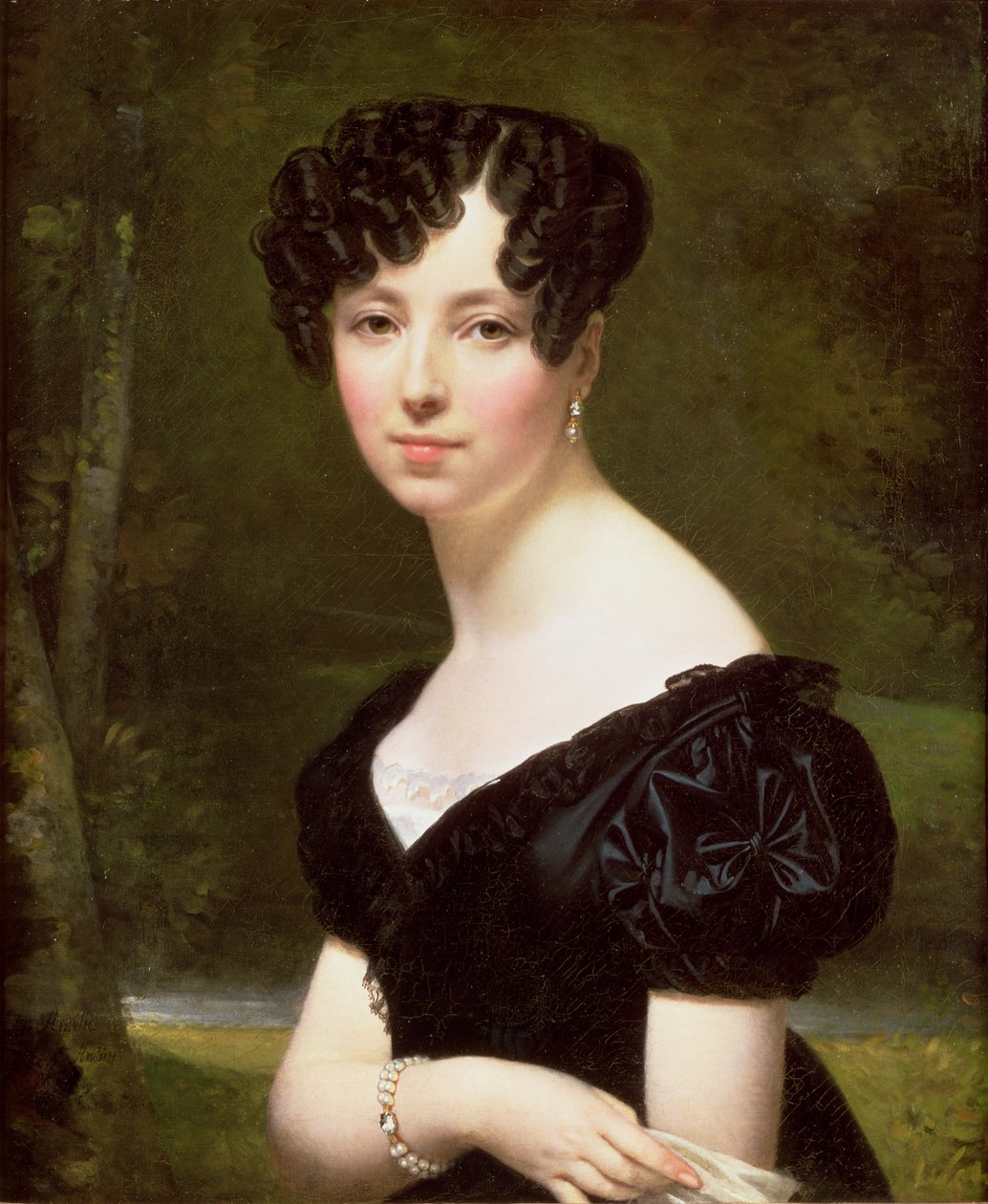 Pontalba bárónő portréja, 1841 alkotó: Amelie Legrand de St. Aubin