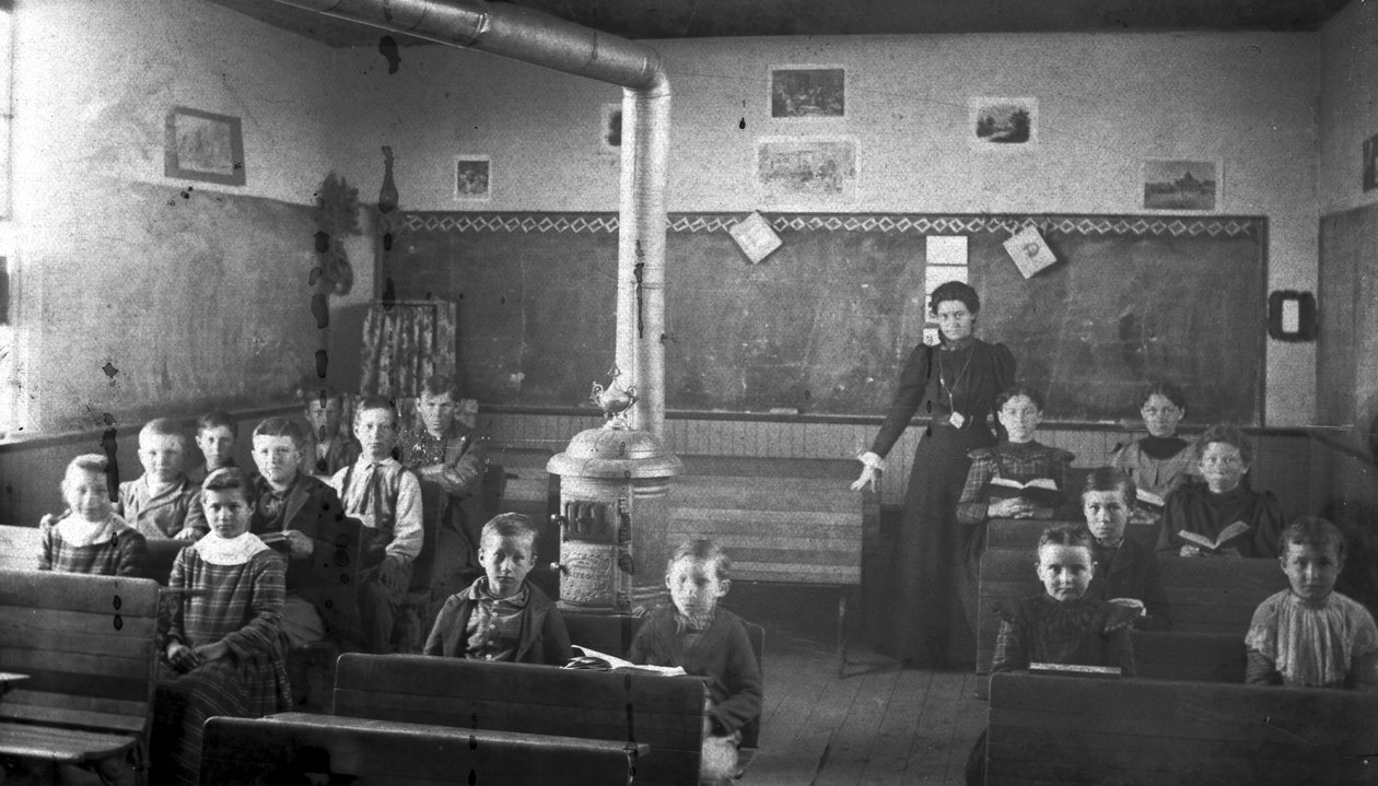 Aspen iskolaterem, 1880-90 körül alkotó: American Photographer