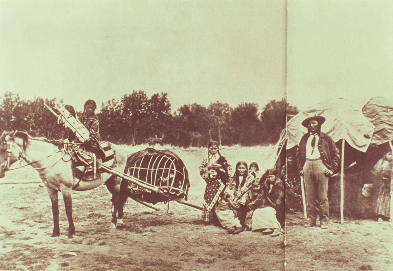 Cheyenne indiánok mozgásban, 1878 alkotó: American Photographer