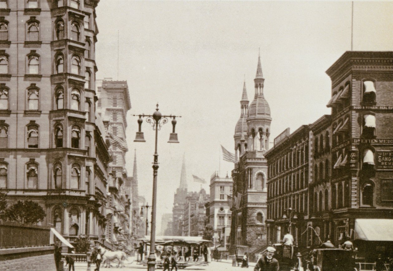 Corner of 5th Ave. és 42nd St., New York City, 1898 alkotó: American Photographer