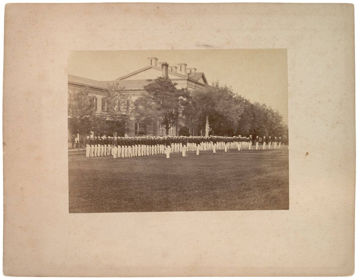Dress Parade in Summer, 1870 körül (szépia fotó) alkotó: American Photographer