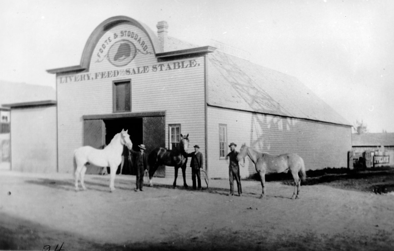 Foote und Stoddard Livery, 1885 alkotó: American Photographer