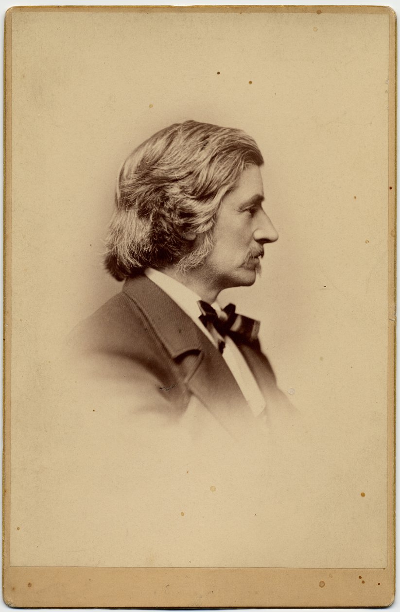 Franklin Benjamin Sanborn (1831-1917), amerikai társadalomreformer, társadalomtudós újságíró; fénykép: H G Smith, Boston (album fotó) alkotó: American Photographer