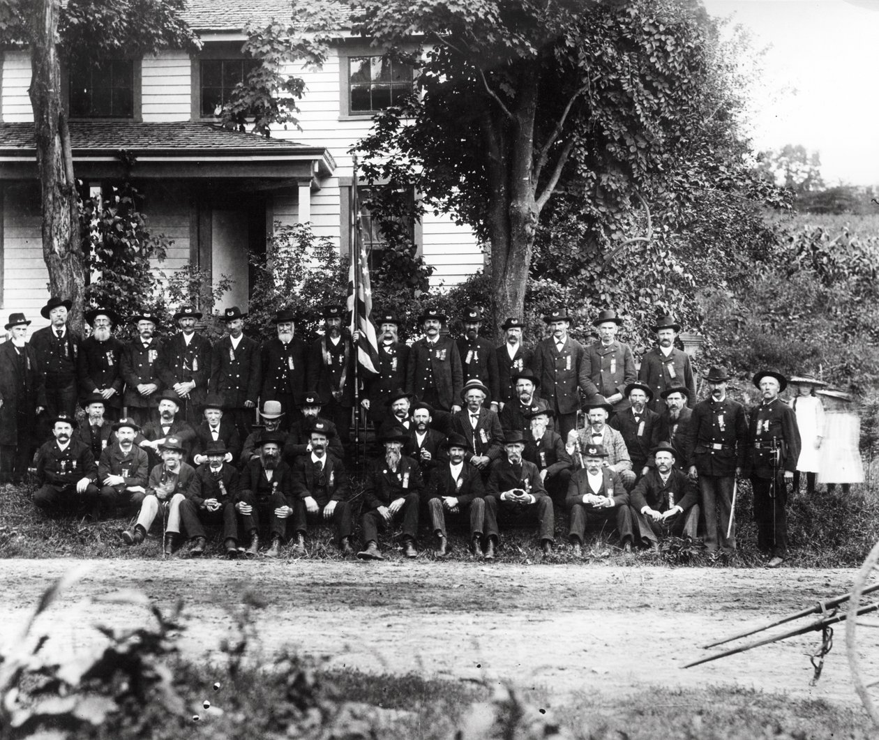 GAR polgárháborús veteránok, 1890 körül alkotó: American Photographer