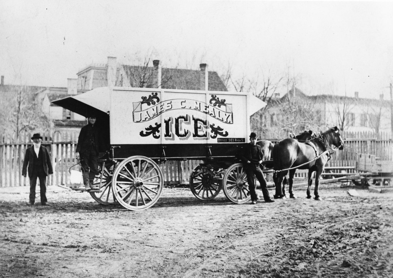 James C. Mealys Ice Truck, c. 1890-es évek alkotó: American Photographer