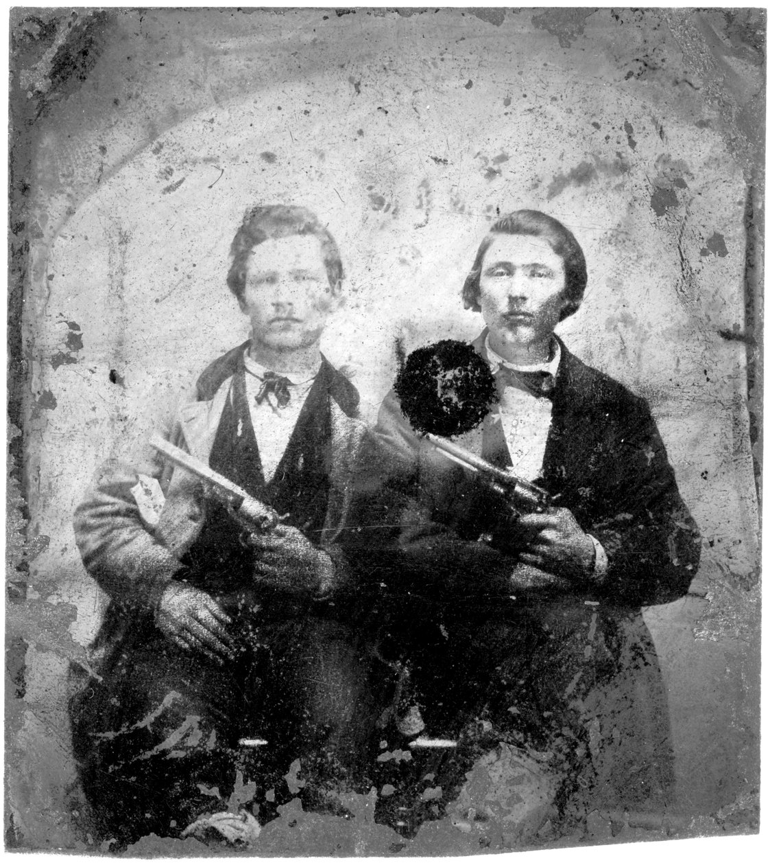 Jesse és Frank James, 1866-76 körül alkotó: American Photographer