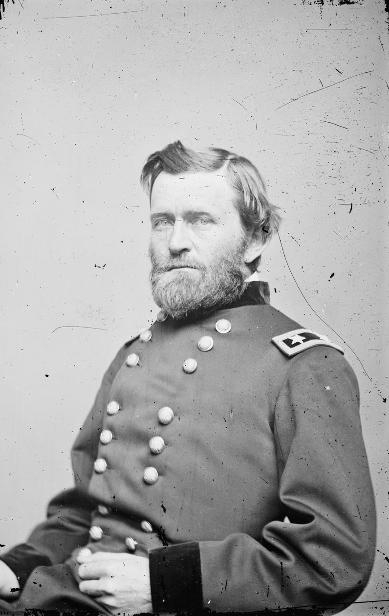 Ulysses S. Grant vezérőrnagy, a Szövetségi Hadsereg tisztje, 1862-4 alkotó: American Photographer
