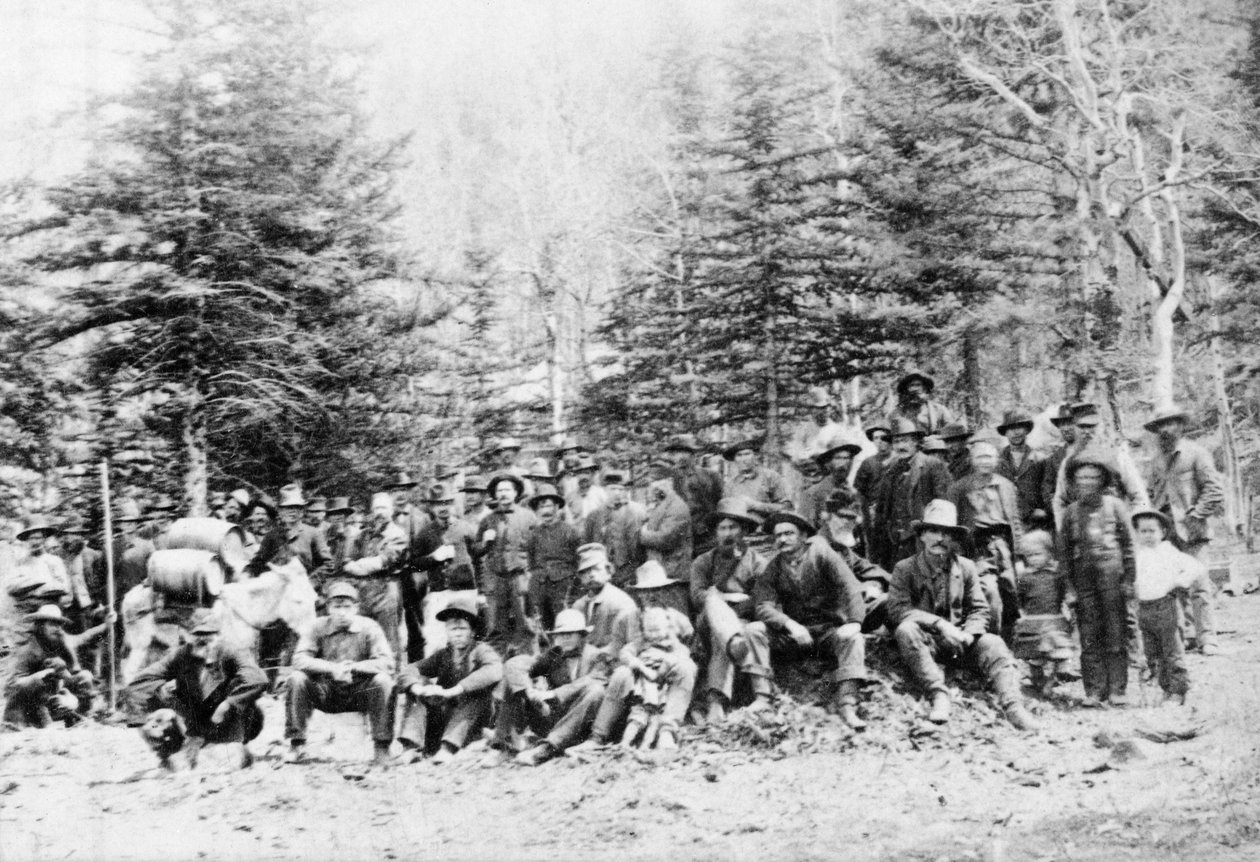 Bányászok egy coloradói bányásztáborban alkotó: American Photographer