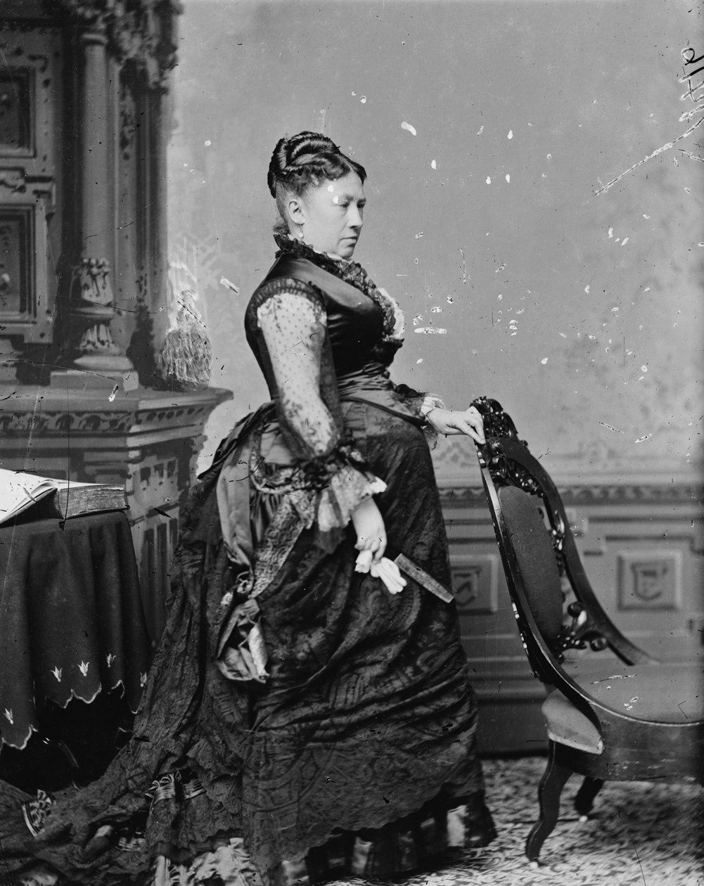 Mrs. US Grant, 1870-80 alkotó: American Photographer