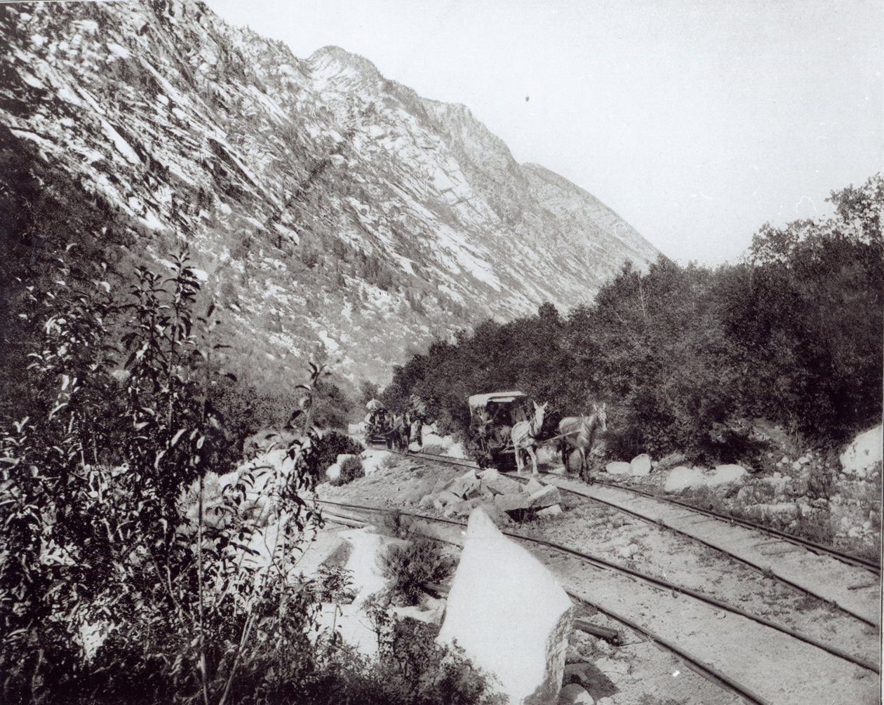 Öszvérvasút Észak-Amerikában, 19. század végén alkotó: American Photographer