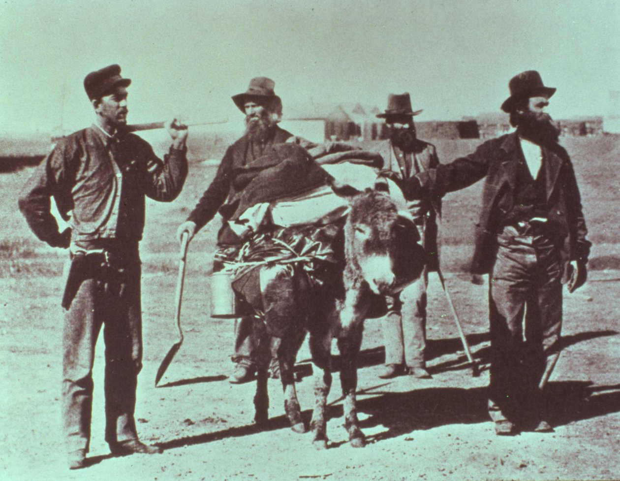 Észak-amerikai aranyásók, 1849 körül alkotó: American Photographer