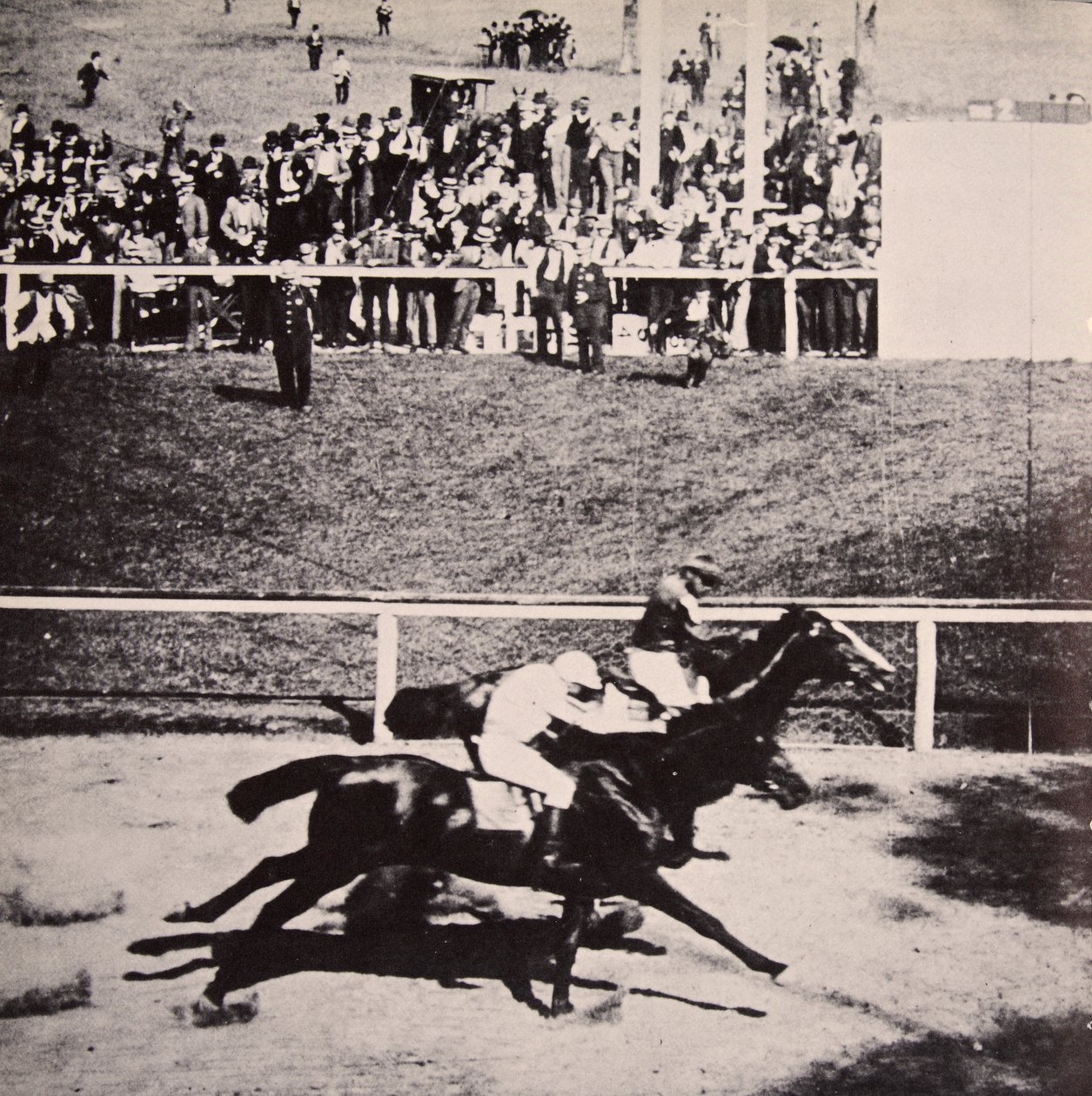 Salvator egy torokszorítóval verte meg Tennyt a brooklyni Sheepshead Bay-ben, 1890. június 25. alkotó: American Photographer