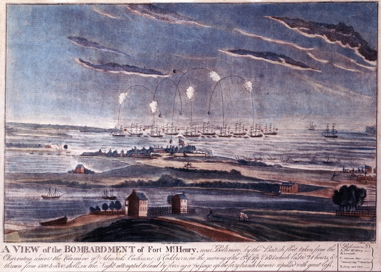 A baltimore-i Fort McHenry brit támadása 1812-ben alkotó: American Photographer