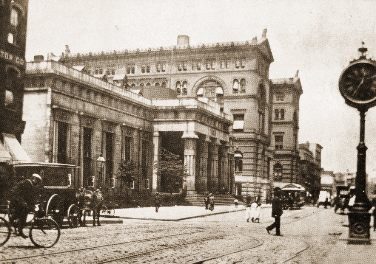 Az Old Tombs börtön és a Büntetőbíróság épülete, Center Street, New York City, 1895 alkotó: American Photographer