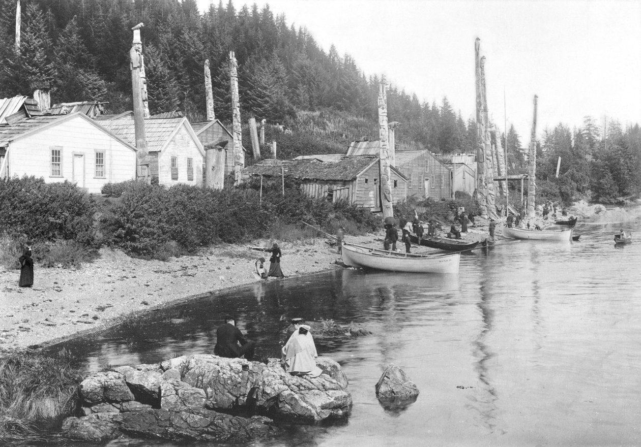 Falu Alaszkában, 1900 körül alkotó: American Photographer