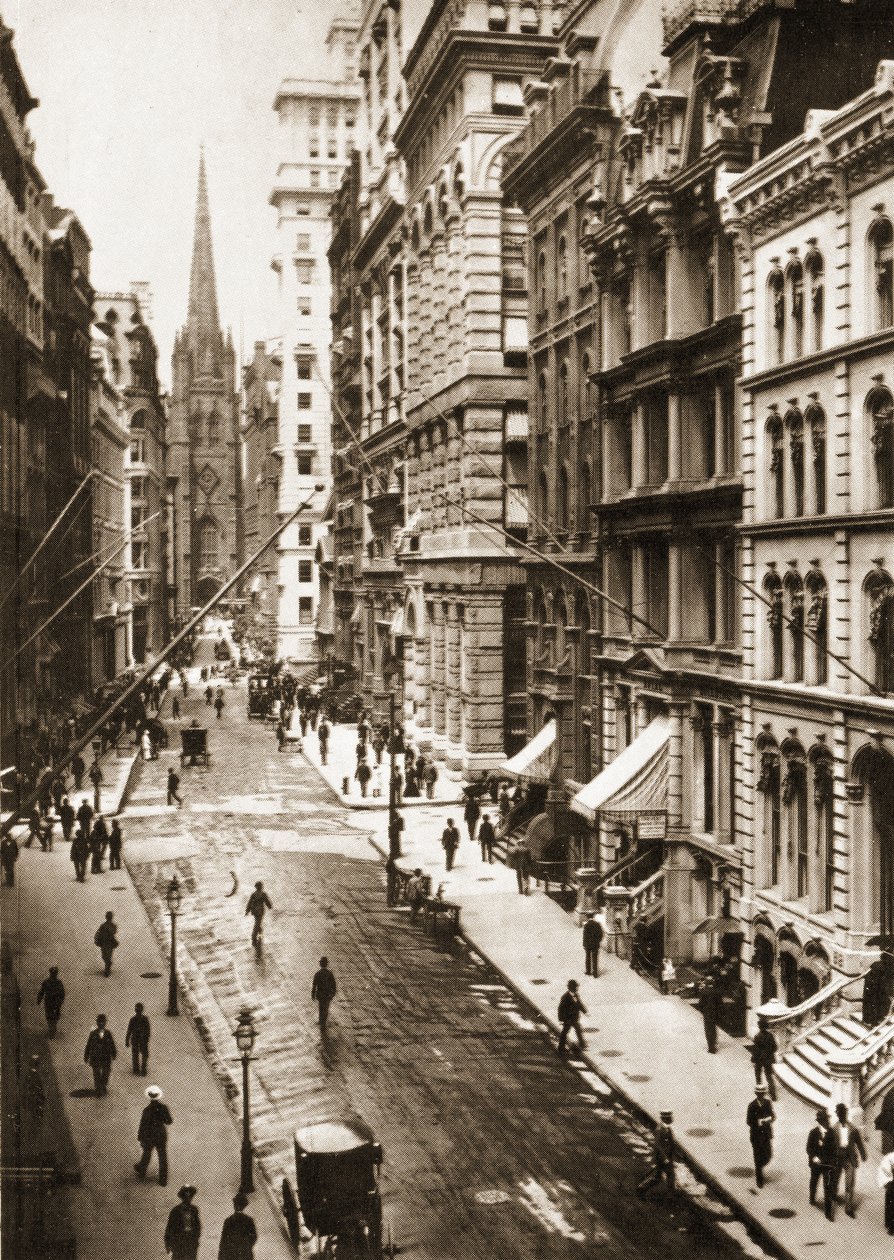 Wall Street, New York City, 1898 alkotó: American Photographer