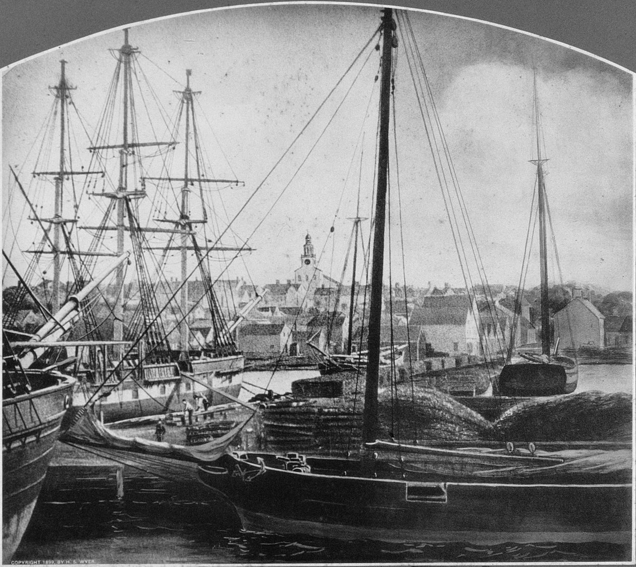 Bálnavadász kikötő, New Bedford alkotó: American Photographer